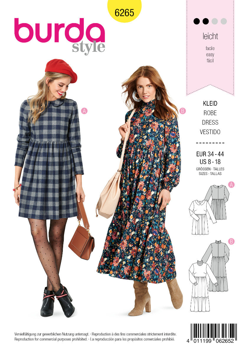 Schnittmuster Burda 6265 Kleid - Ribes y Casals