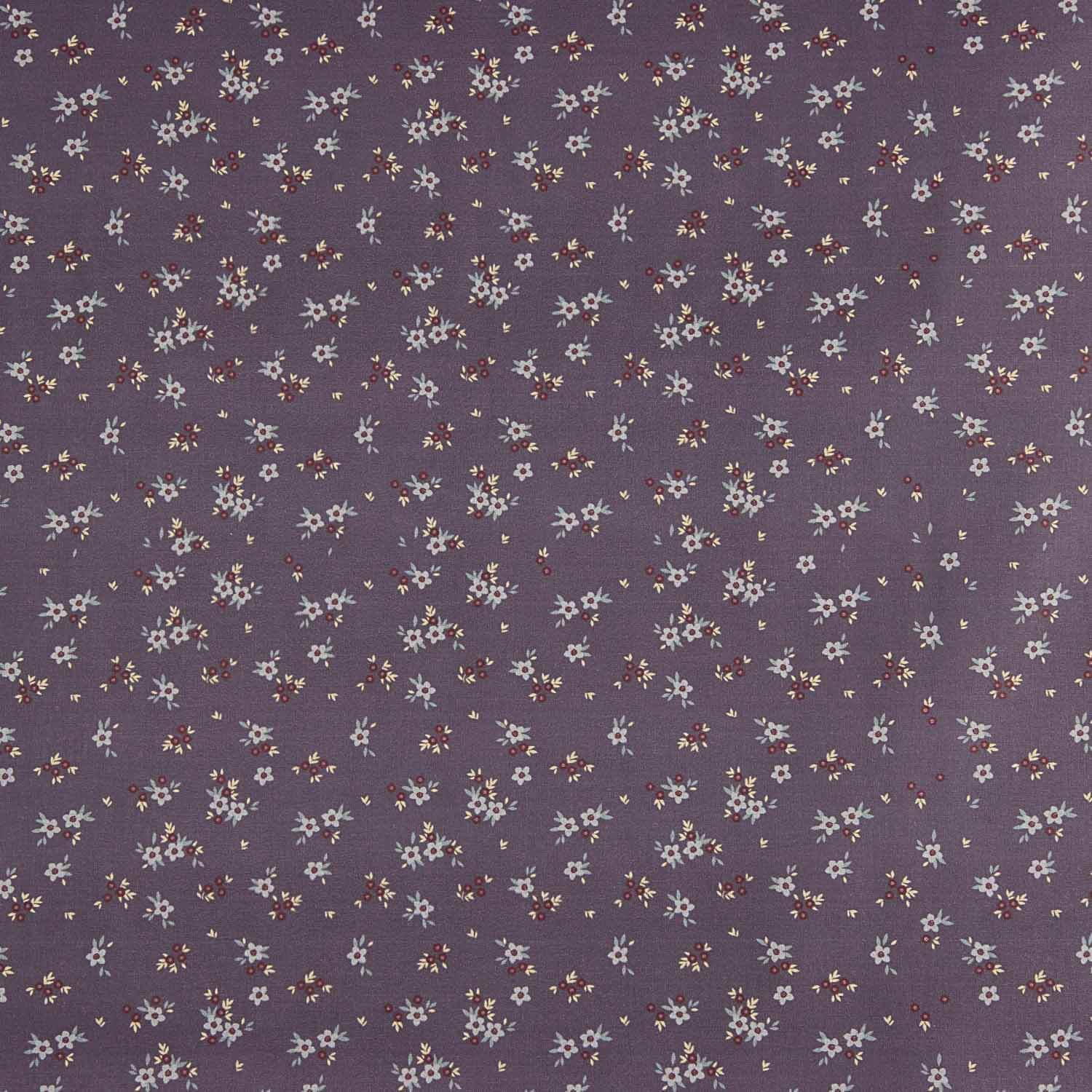 Perkal Blumendruck Lila - Ribes y Casals