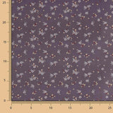 Perkal Blumendruck Lila - Ribes y Casals