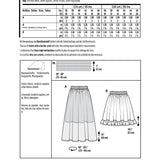 Schnittmuster Burda 6357 Rock - Ribes y Casals