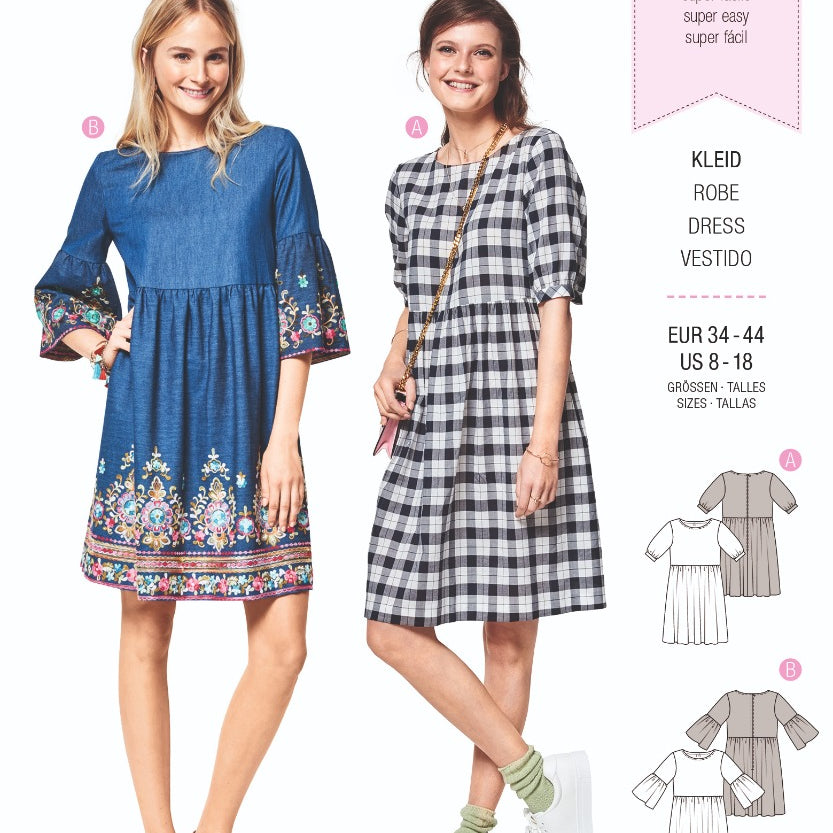 Schnittmuster Burda 6401 Kleid - Ribes y Casals