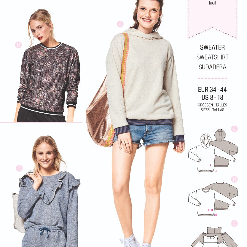 Schnittmuster Burda 6406 Jersey - Ribes y Casals