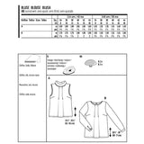 Schnittmuster Burda 6434 Bluse - Ribes y Casals