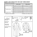 Schnittmuster Burda 6461 Mantel y Jacke - Ribes y Casals