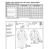 Schnittmuster Burda 6461 Mantel y Jacke - Ribes y Casals