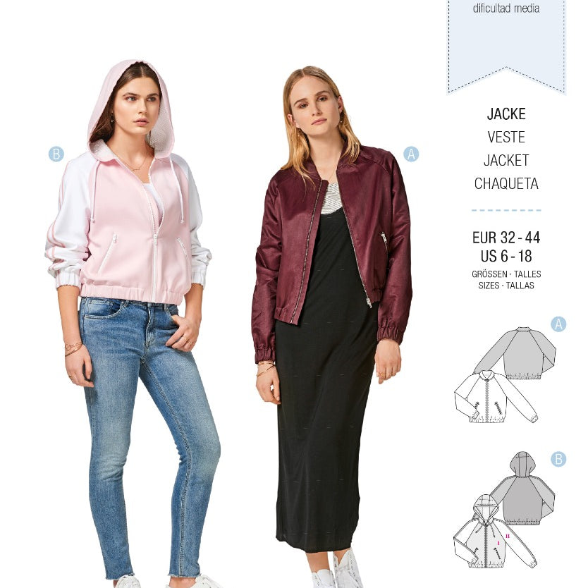 Schnittmuster Burda 6478 Jacke - Ribes y Casals
