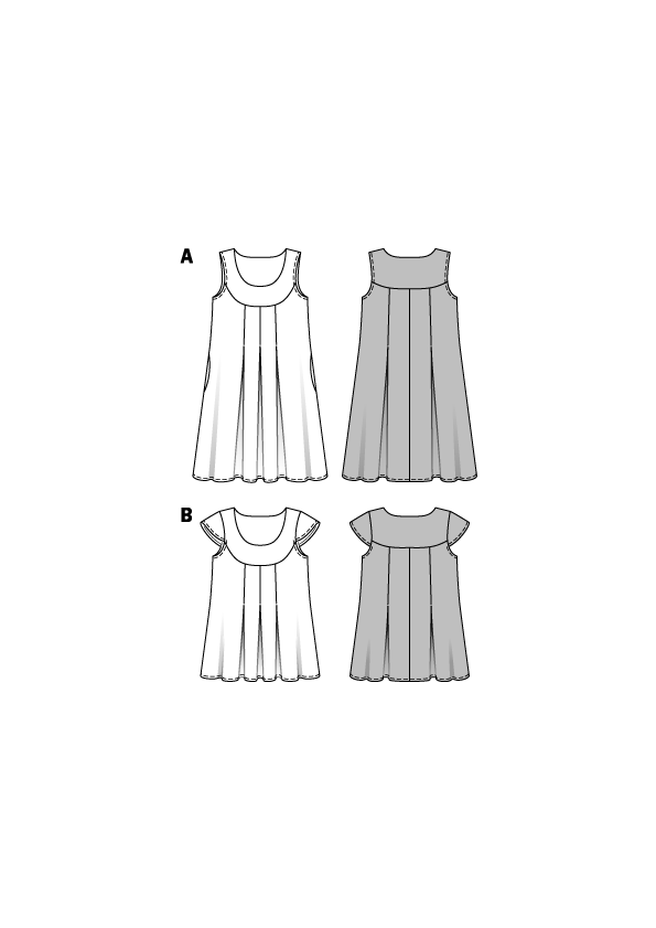 Schnittmuster Burda 6532 Kleid y Oberteil - Ribes y Casals