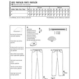 Schnittmuster Burda 6534 Hose - Ribes y Casals
