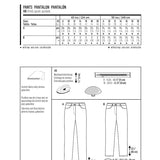 Schnittmuster Burda 6534 Hose - Ribes y Casals