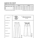 Schnittmuster Burda 6544 Hose - Ribes y Casals