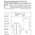Schnittmuster Burda 6608 Jacke y Kleid - Ribes y Casals