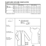 Schnittmuster Burda 6608 Jacke y Kleid - Ribes y Casals