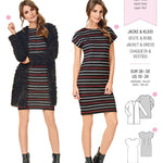 Schnittmuster Burda 6608 Jacke y Kleid - Ribes y Casals