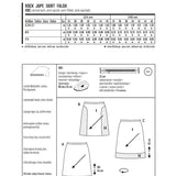 Schnittmuster Burda 6612 Rock - Ribes y Casals