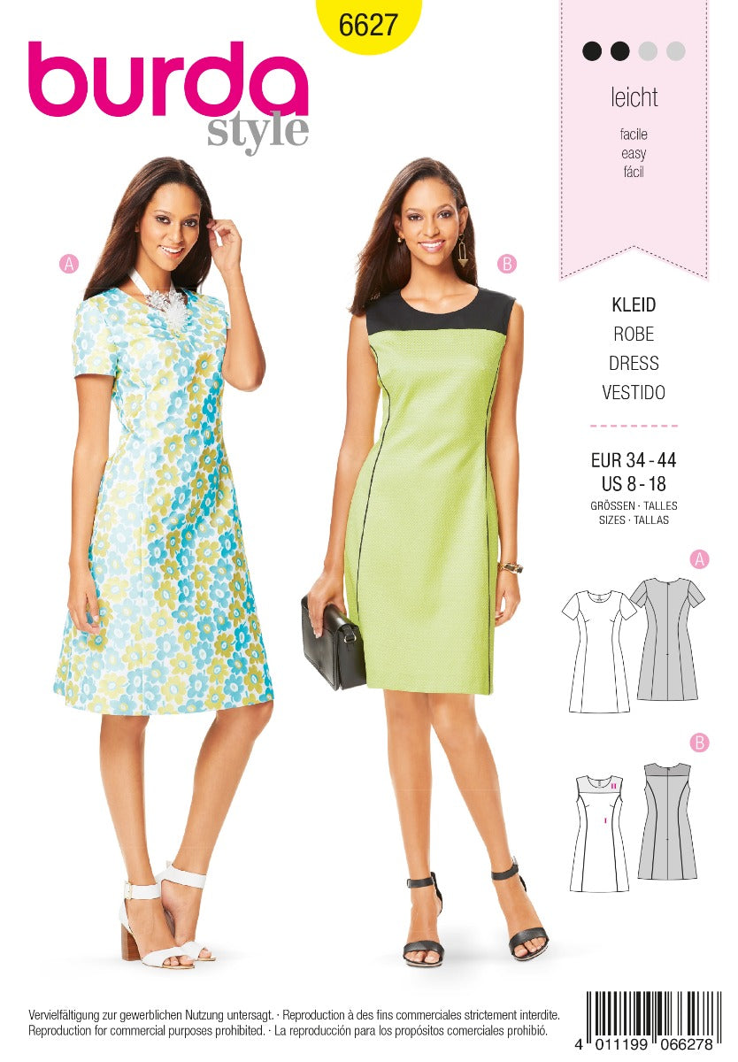 Schnittmuster Burda 6627 Kleid - Ribes y Casals