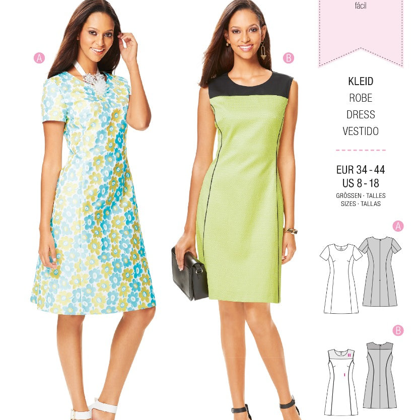 Schnittmuster Burda 6627 Kleid - Ribes y Casals