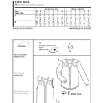 Schnittmuster Burda 6632 Bluse - Ribes y Casals