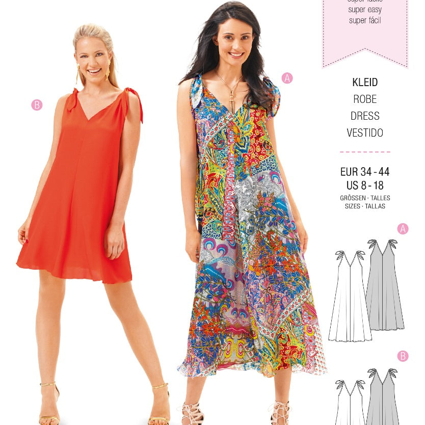 Schnittmuster Burda 6663 Kleid - Ribes y Casals