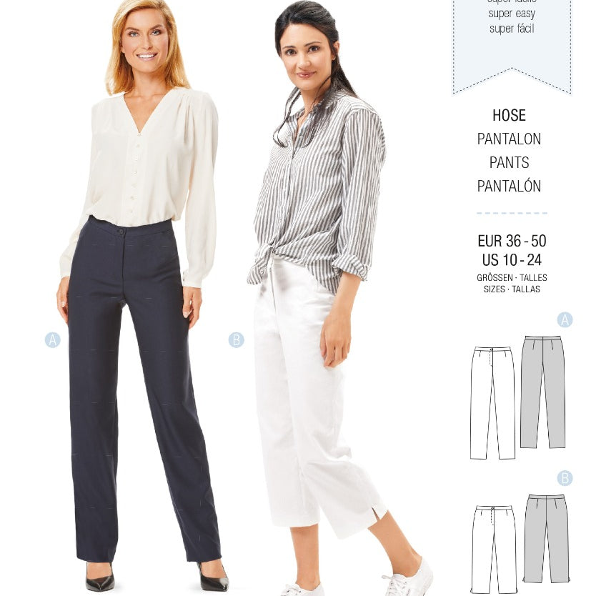 Schnittmuster Burda 6681 Hose - Ribes y Casals