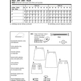 Schnittmuster Burda 6682 Rock - Ribes y Casals