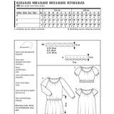Schnittmuster Burda 6684 Kleid y Bluse - Ribes y Casals