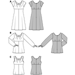 Schnittmuster Burda 6685 Kleid y Bluse - Ribes y Casals
