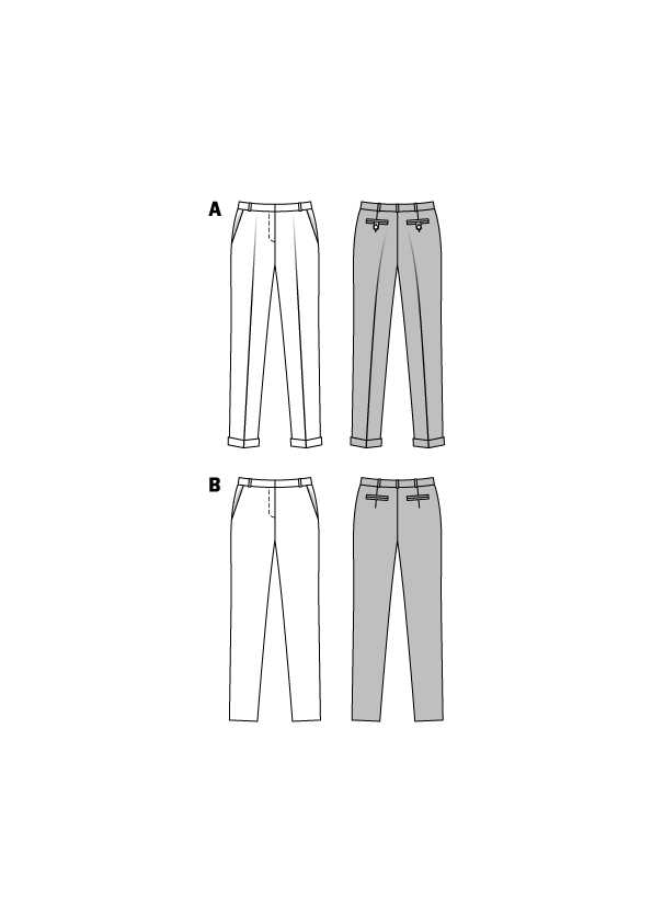 Schnittmuster Burda 6689 Hose - Ribes y Casals