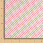Perkal Diagonal Floral Print Rosa - Ribes y Casals