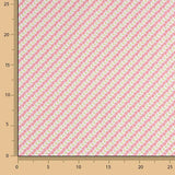 Perkal Diagonal Floral Print Rosa - Ribes y Casals