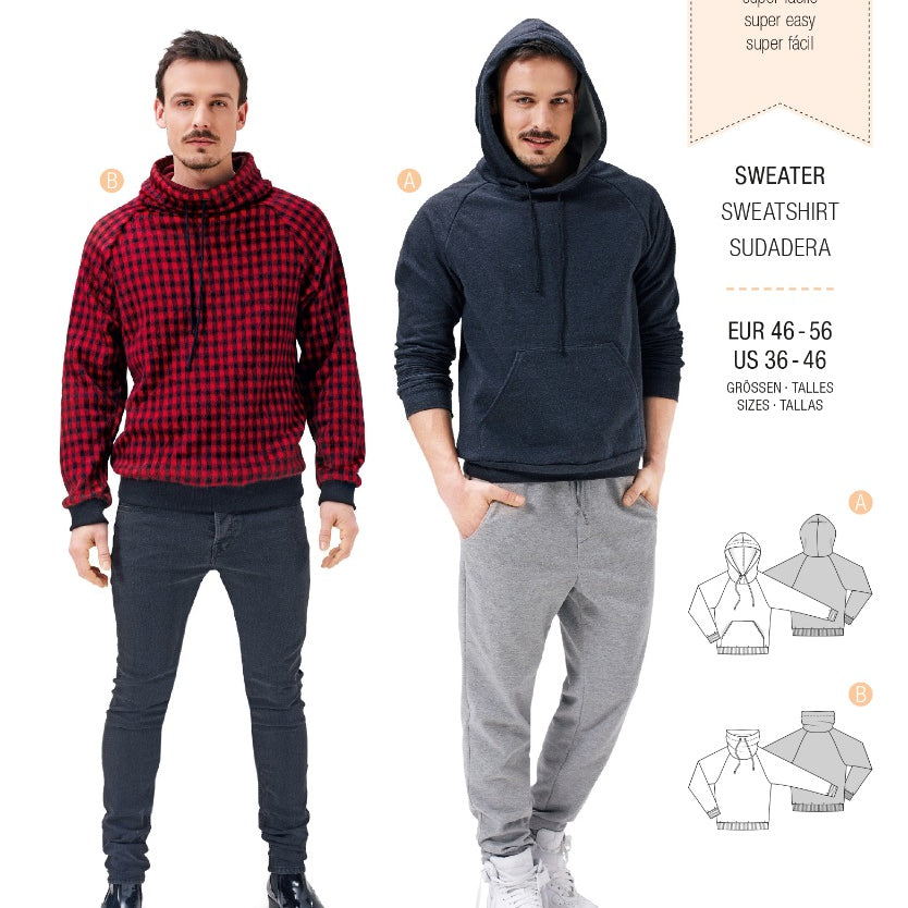 Schnittmuster Burda 6718 Pullover - Ribes y Casals