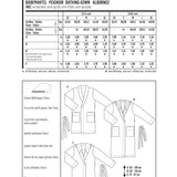 Schnittmuster Burda 6740 Bademantel - Ribes y Casals