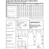 Schnittmuster Burda 6773 Jacke y Kleid - Ribes y Casals