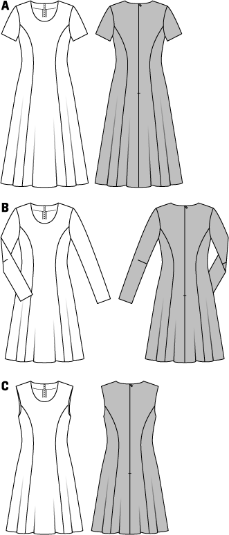 Schnittmuster Burda 6821 Kleid - Ribes y Casals