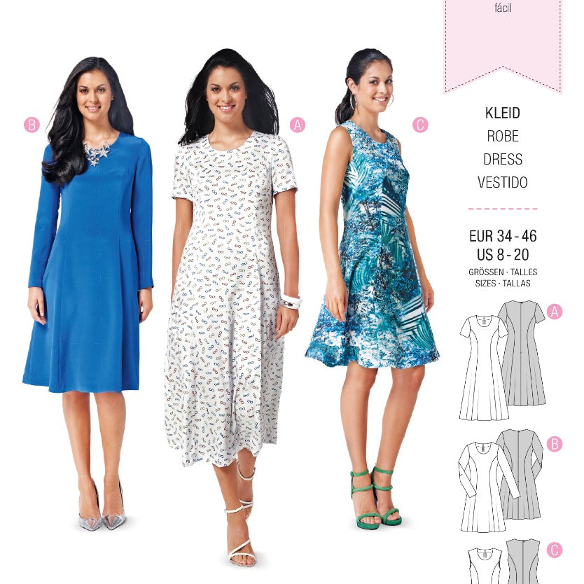 Schnittmuster Burda 6821 Kleid - Ribes y Casals