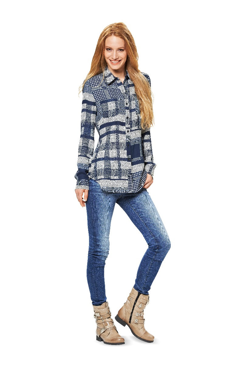 Schnittmuster Burda 6849 Bluse - Ribes y Casals