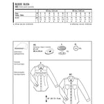 Schnittmuster Burda 6849 Bluse - Ribes y Casals