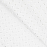 Gestickte Schweizer Stickerei Weißer Quadratischer Stoff - Ribes y Casals