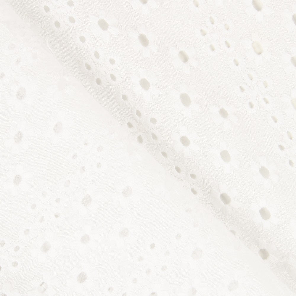Stickereistoff Schweizer Stickerei Multi Flower Broken White - Ribes y Casals
