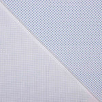 Geometrischer blau-weißer Baumwoll-Voile - Ribes y Casals