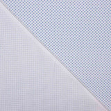 Geometrischer blau-weißer Baumwoll-Voile - Ribes y Casals