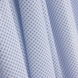 Geometrischer blau-weißer Baumwoll-Voile - Ribes y Casals