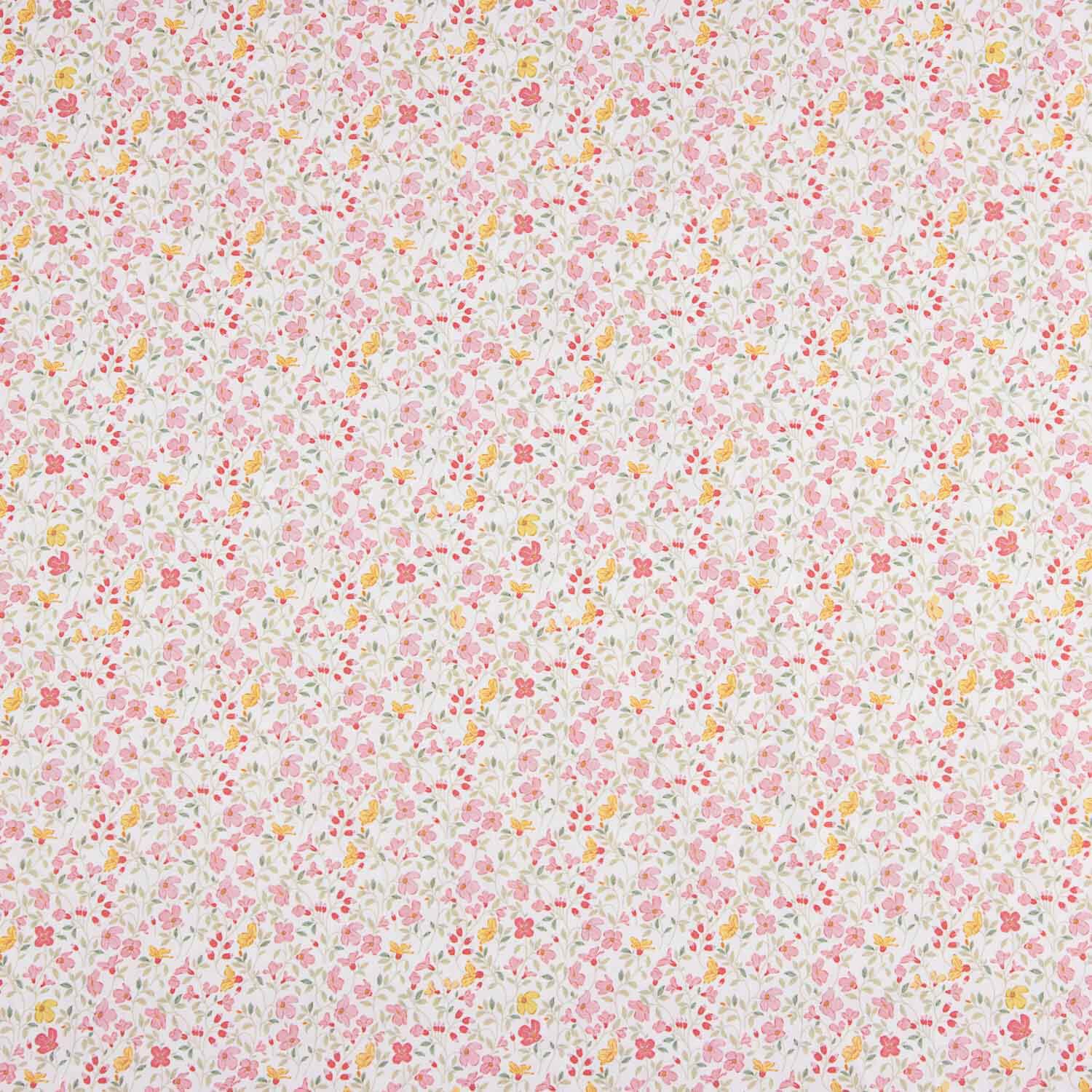Rosa Mini-Perkal mit Blumendruck - Ribes y Casals