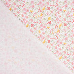 Rosa Mini-Perkal mit Blumendruck - Ribes y Casals