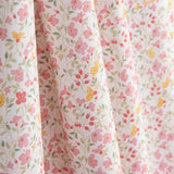 Rosa Mini-Perkal mit Blumendruck - Ribes y Casals
