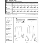 Schnittmuster Burda 6903 Rock - Ribes y Casals