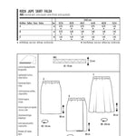 Schnittmuster Burda 6937 Rock - Ribes y Casals