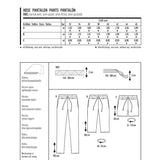 Schnittmuster Burda 6938 Hose - Ribes y Casals