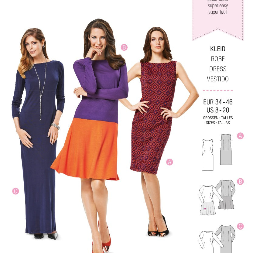 Schnittmuster Burda 6988 Kleid - Ribes y Casals