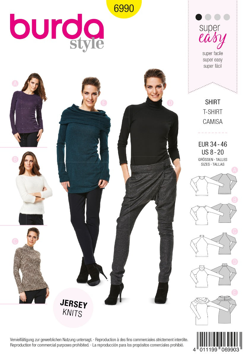 Schnittmuster Burda 6990 Hemd - Ribes y Casals