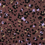Dschungel-Chic Bedruckte Viskose Braun - Ribes y Casals